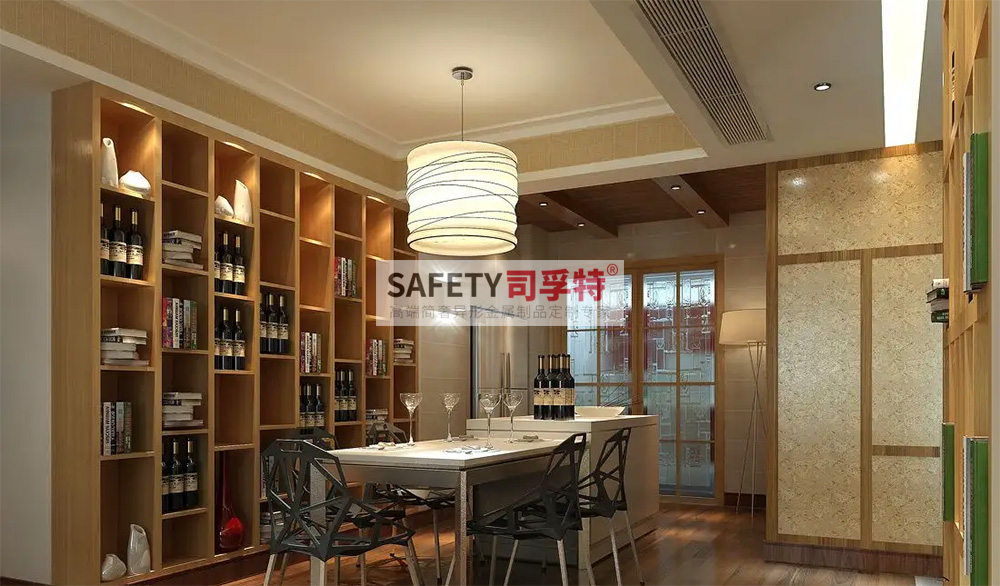 酒柜放到哪里合適？什么酒柜顯得高檔？【不銹鋼酒柜(圖4)