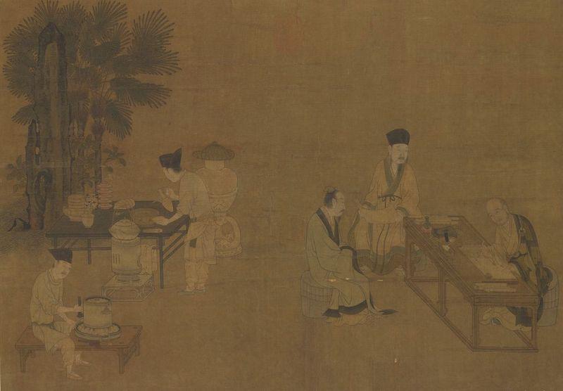 重拾“圍爐煮茶”文化，一起看看故宮藏畫(huà)里的“圍爐煮茶”[精制鋼圍爐茶桌](圖2)