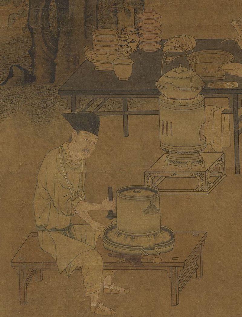 重拾“圍爐煮茶”文化，一起看看故宮藏畫(huà)里的“圍爐煮茶”[精制鋼圍爐茶桌](圖3)