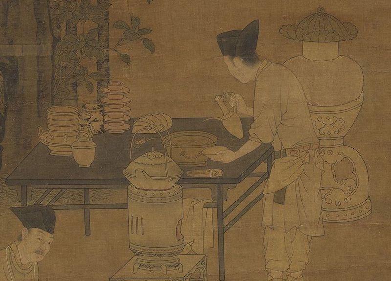 重拾“圍爐煮茶”文化，一起看看故宮藏畫(huà)里的“圍爐煮茶”[精制鋼圍爐茶桌](圖4)