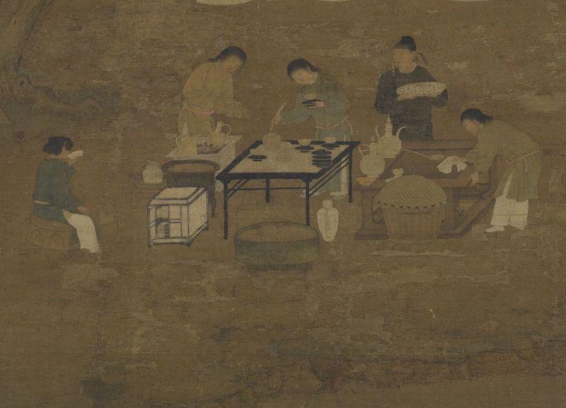 重拾“圍爐煮茶”文化，一起看看故宮藏畫(huà)里的“圍爐煮茶”[精制鋼圍爐茶桌](圖6)
